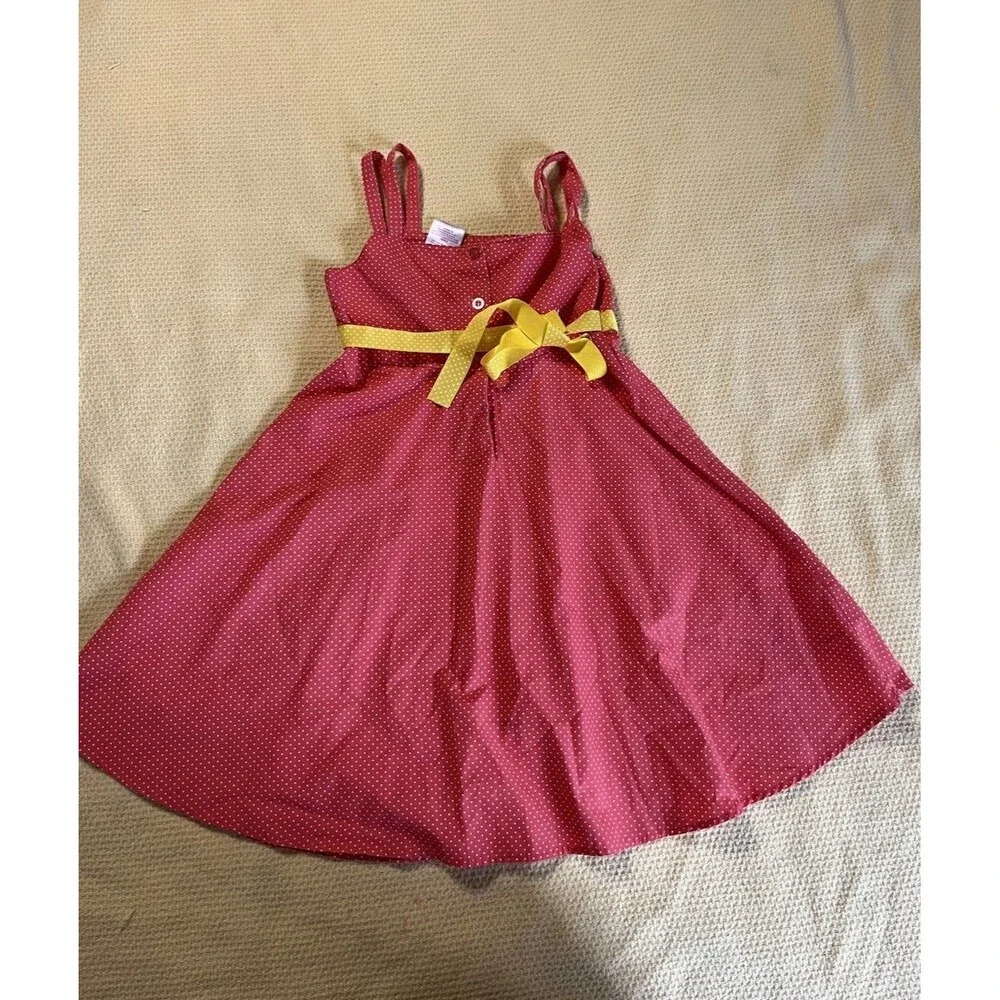 Blueberi Boulevard Dress Girls Polka Dots Daisy Size 6 Years